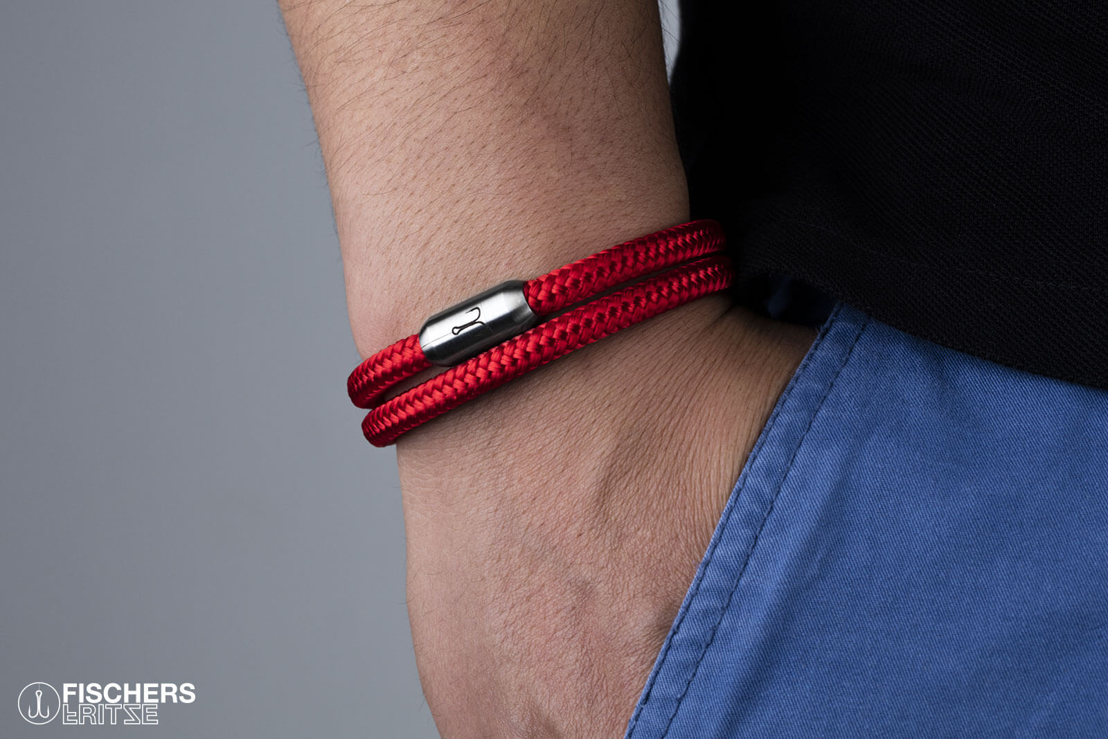 fischers-fritze-garnele-leon-segeltau-armband-rot-6-mm image 5