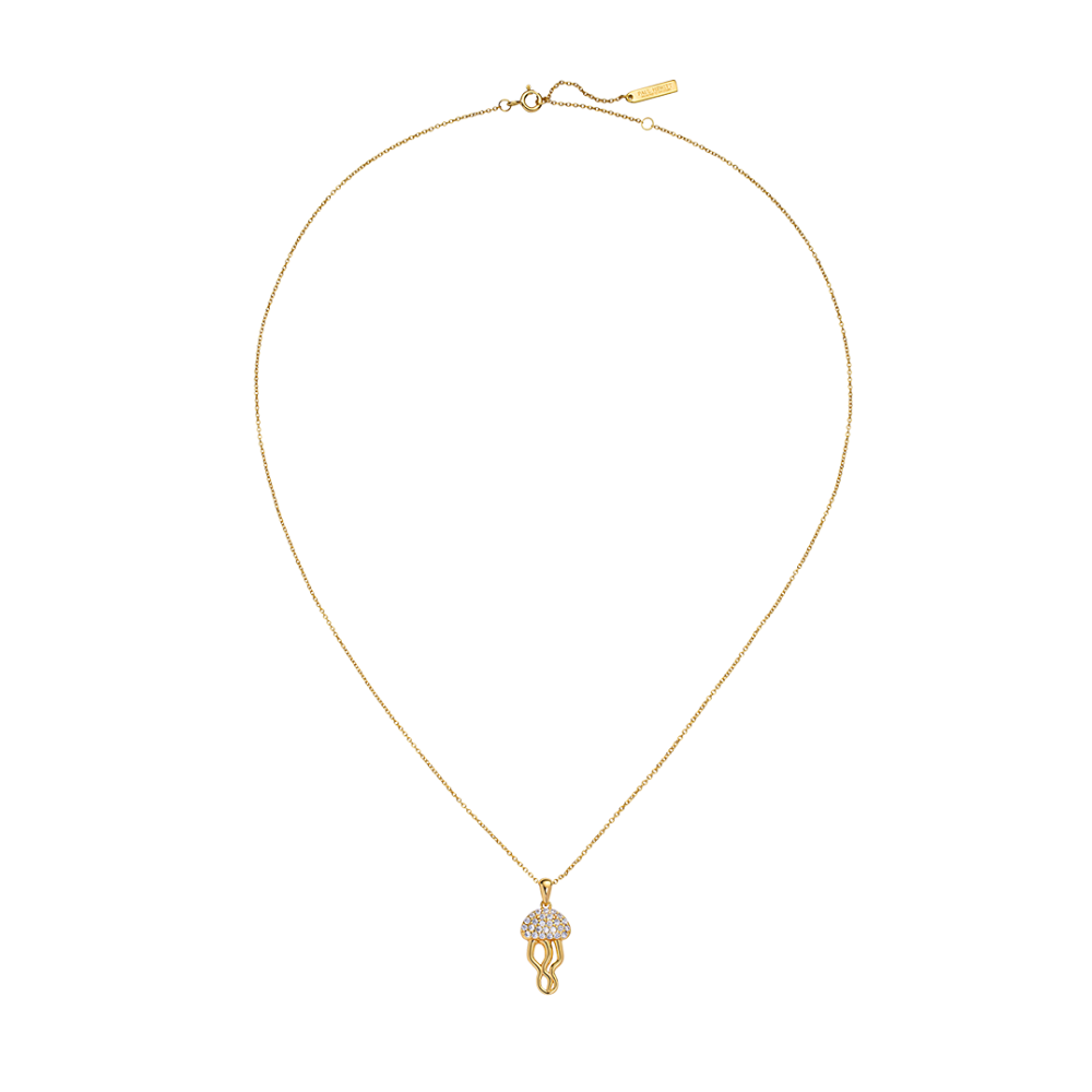paul-hewitt-jellyfish-halskette-gold-vermeil-zirkonia image 1
