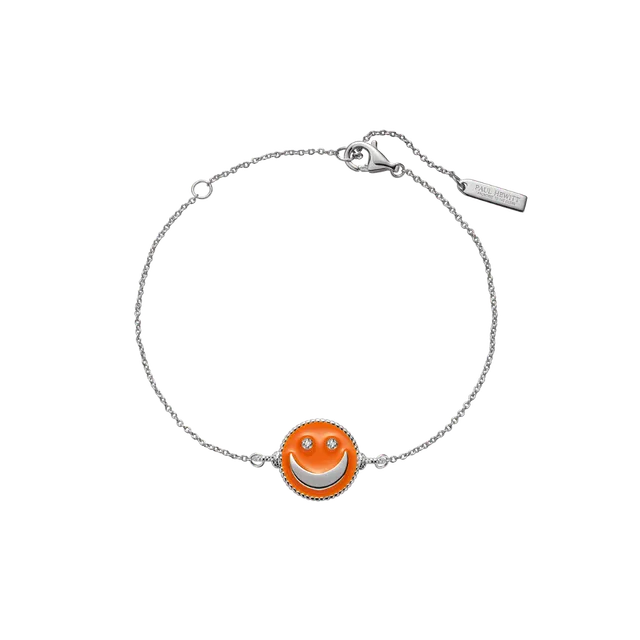 paul-hewitt-sumos-armkette-silber-bright-orange-damen-armband-sun-moon-stars image 1
