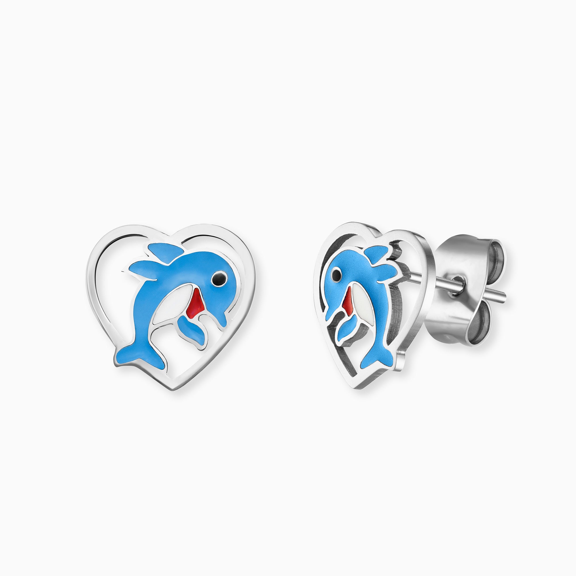 engelsrufer-herzengel-kinder-ohrstecker-edelstahl-delfin-blau-emaille image 1
