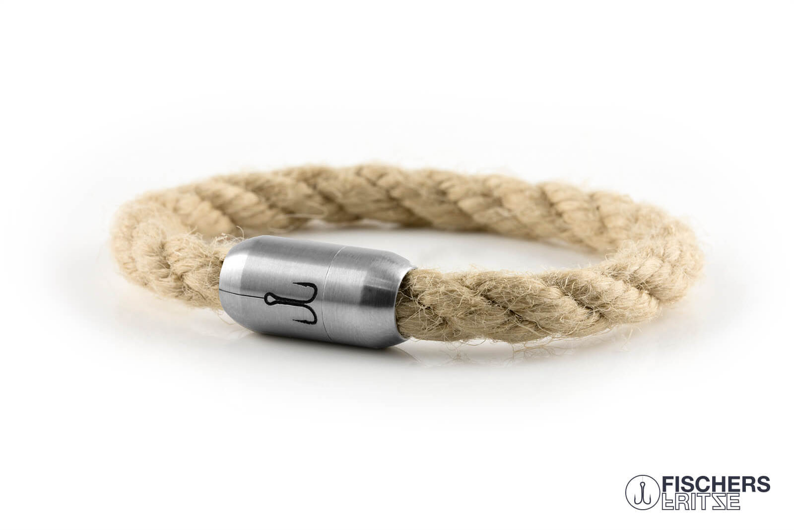 fischers-fritze-makrele-ole-segeltau-armband-natur-gedreht-8-mm image 1