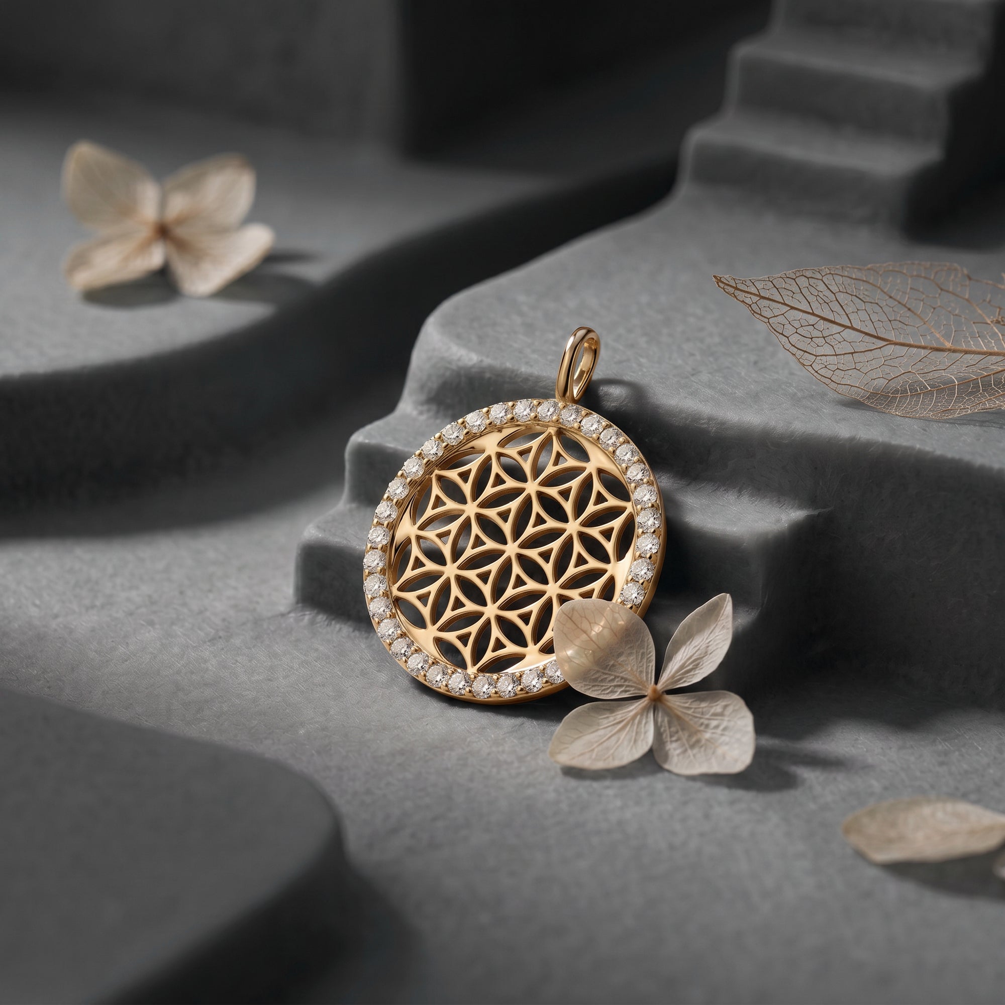 engelsrufer-anh-nger-925er-silber-lebensblume-gold-mit-zirkonia image 3