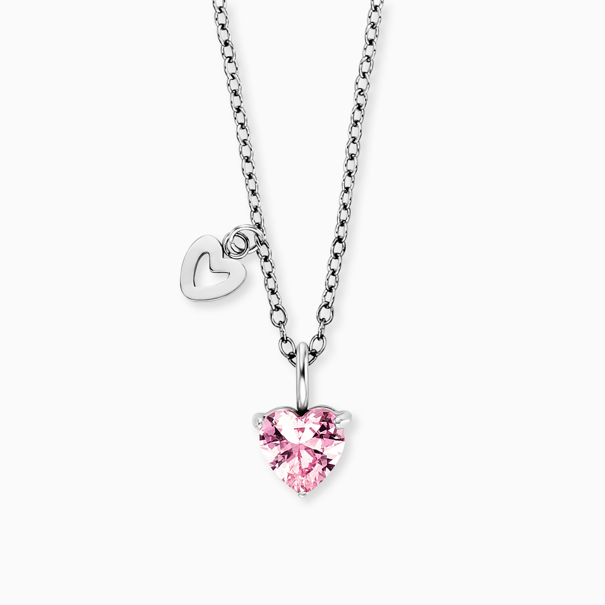 engelsrufer-herzengel-kinder-halskette-925er-silber-herz-mit-zirkonia-rosa image 1