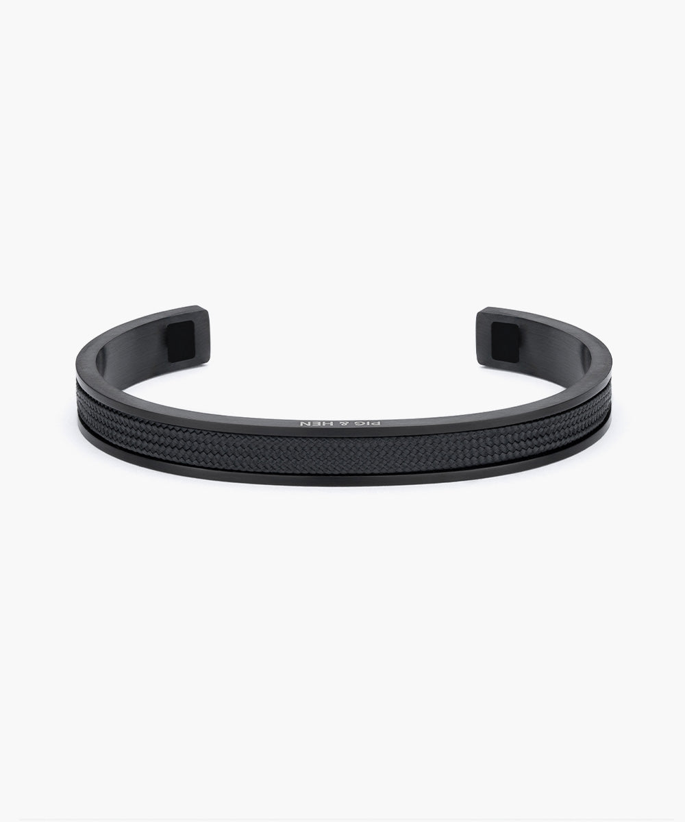 pig-hen-navarch-9mm-herren-cuff-armband-black-black image 1