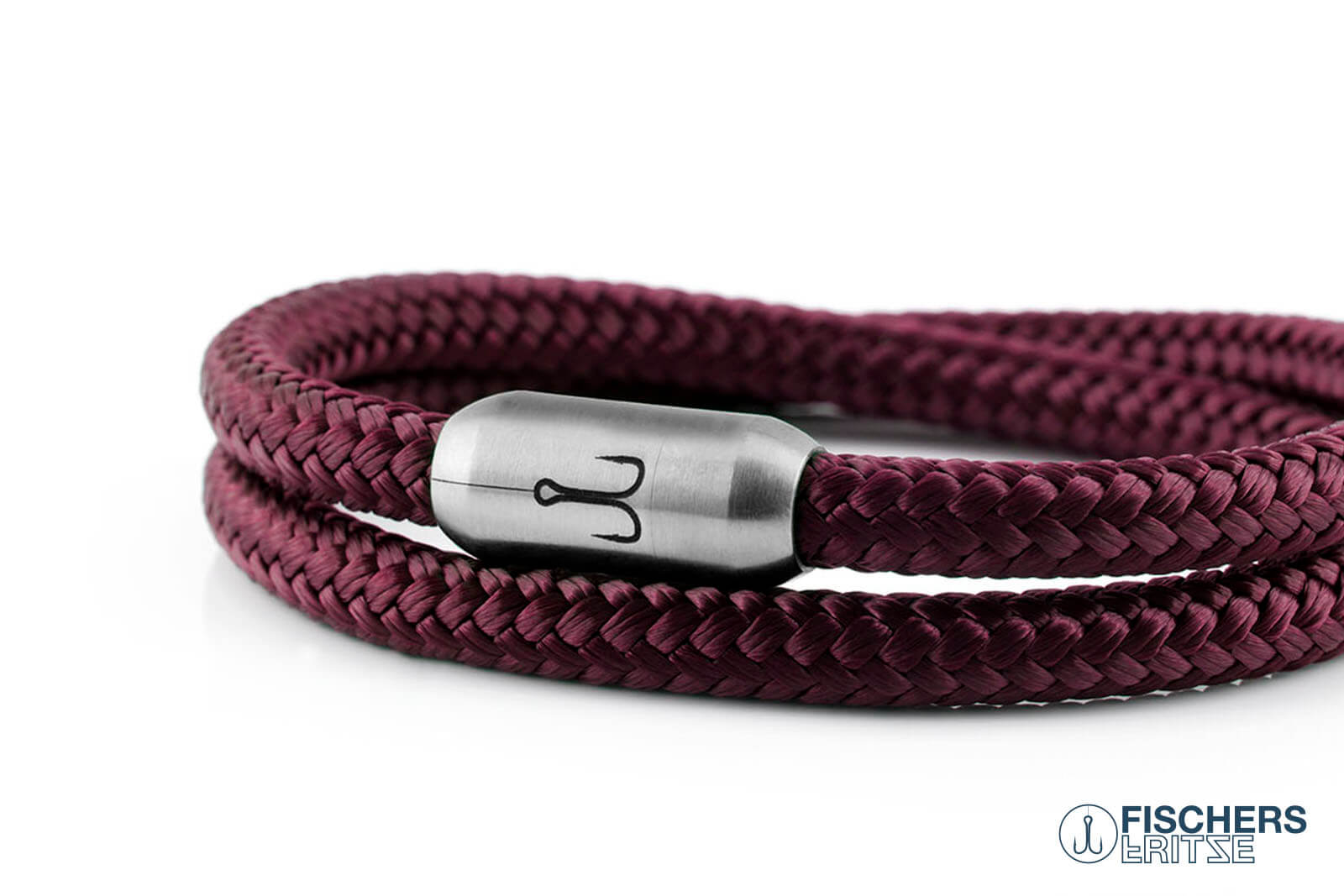 fischers-fritze-garnele-heinrich-segeltau-armband-dunkelrot-6-mm image 7