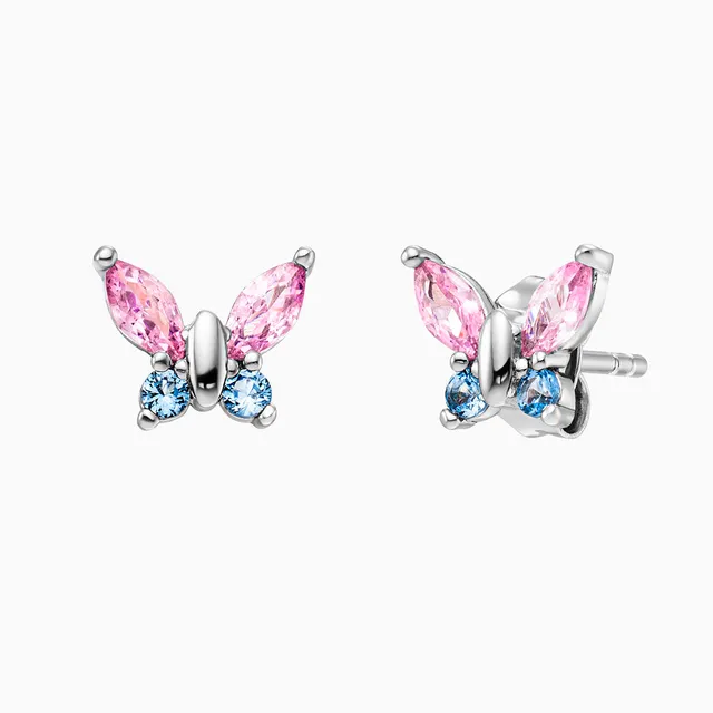 engelsrufer-herzengel-kinder-ohrstecker-edelstahl-schmetterling-mit-zirkonia image 1