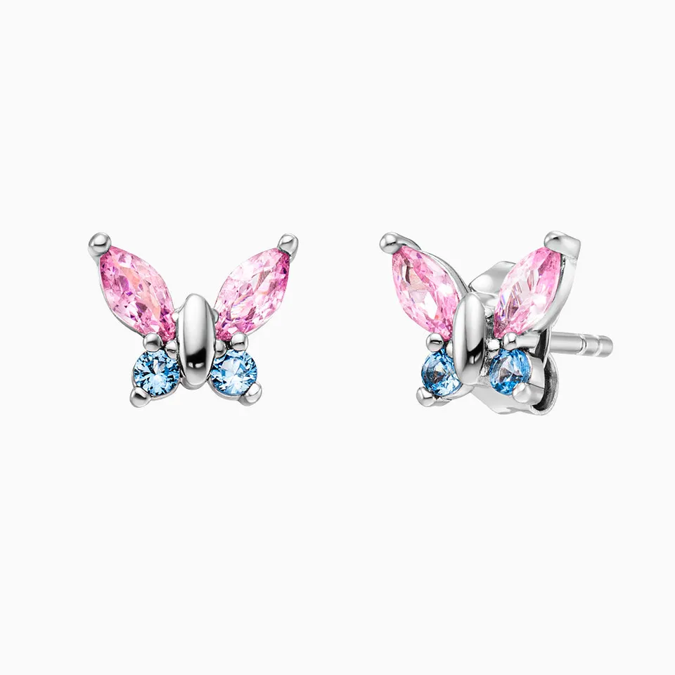engelsrufer-herzengel-kinder-ohrstecker-edelstahl-schmetterling-mit-zirkonia image 1