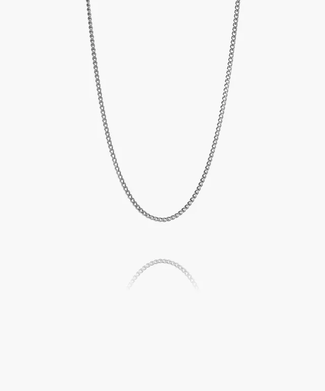 pig-hen-curb-chain-halskette-silber-unisex image 1