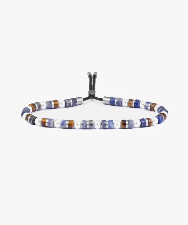 pig-hen-brontide-4mm-adjustable-armband-asaka-silber-blau-herren image 1
