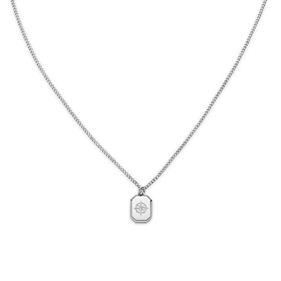 paul-hewitt-octagonal-halskette-windrose-silber-herren image 1
