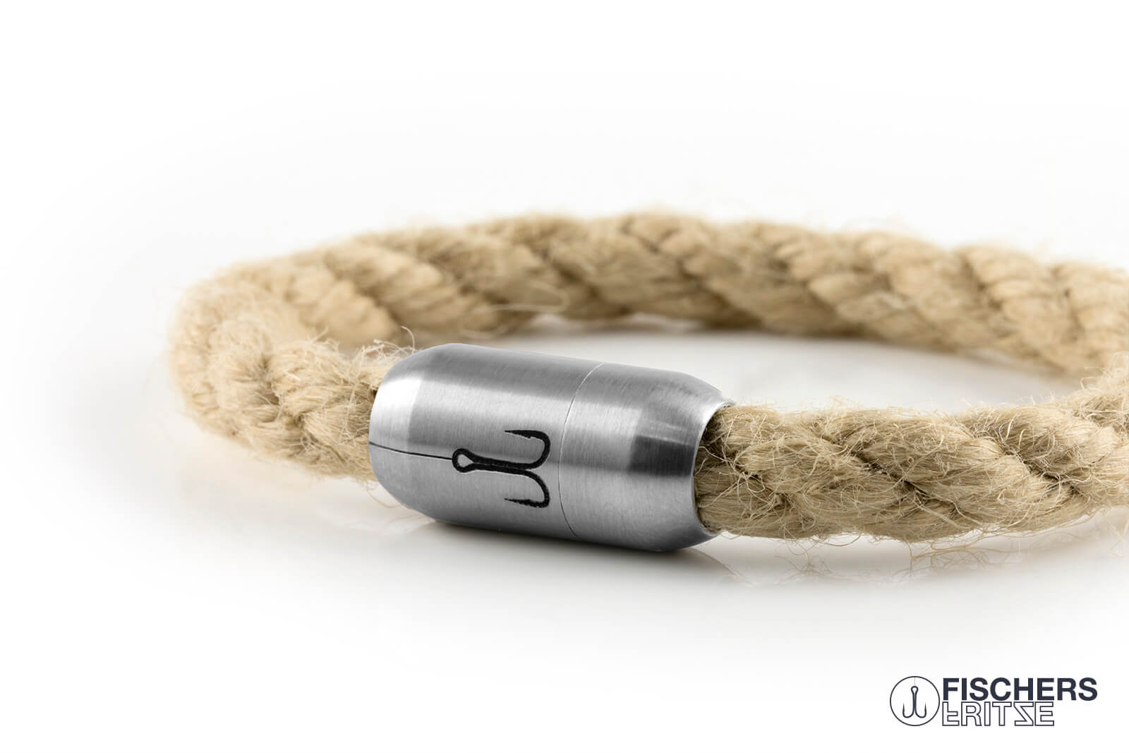 fischers-fritze-makrele-ole-segeltau-armband-natur-gedreht-8-mm image 4