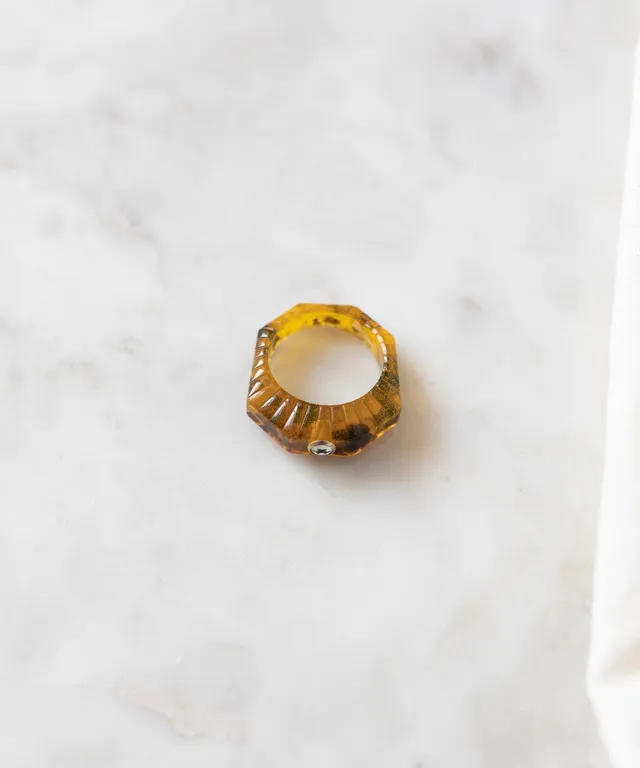 wald-berlin-isla-bonita-shining-star-ring-amber-bio-polyester-gr-m-eu-56 image 1