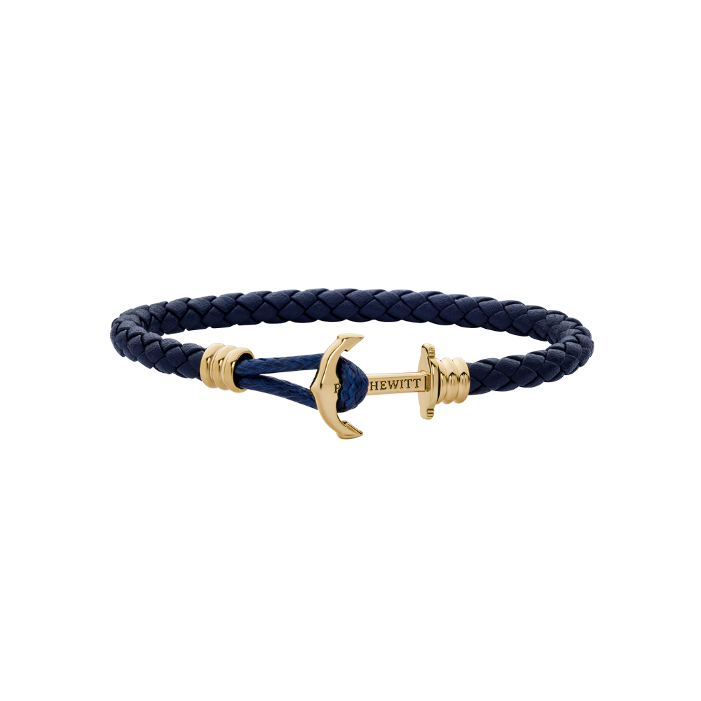 paul-hewitt-phrep-lite-armband-gold-leder-marineblau image 1