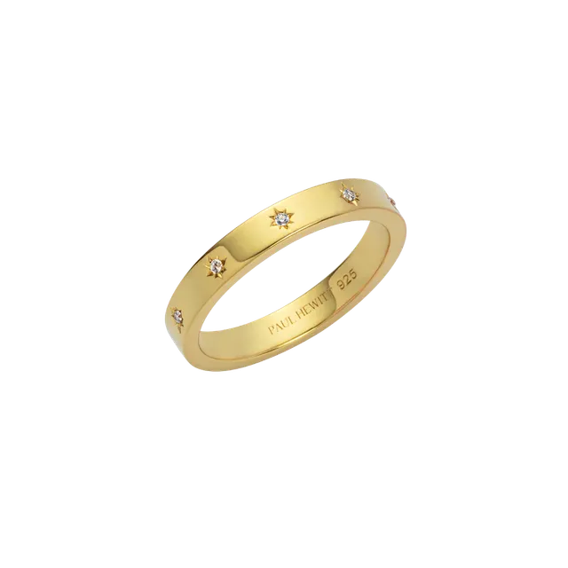 paul-hewitt-windrose-intuition-ring-gold-damen-kompassring-925er-silber-zirkonia image 1
