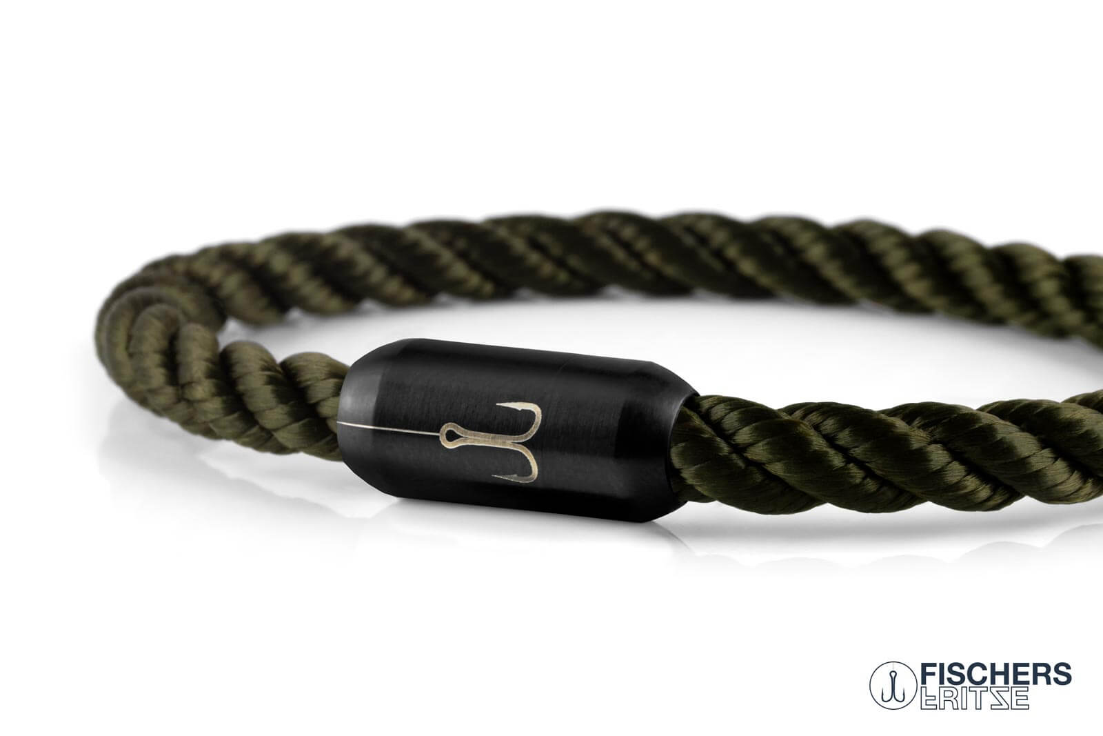 fischers-fritze-torpedokrabbe-janne-segeltau-armband-olivgr-n-gedreht-6mm image 7
