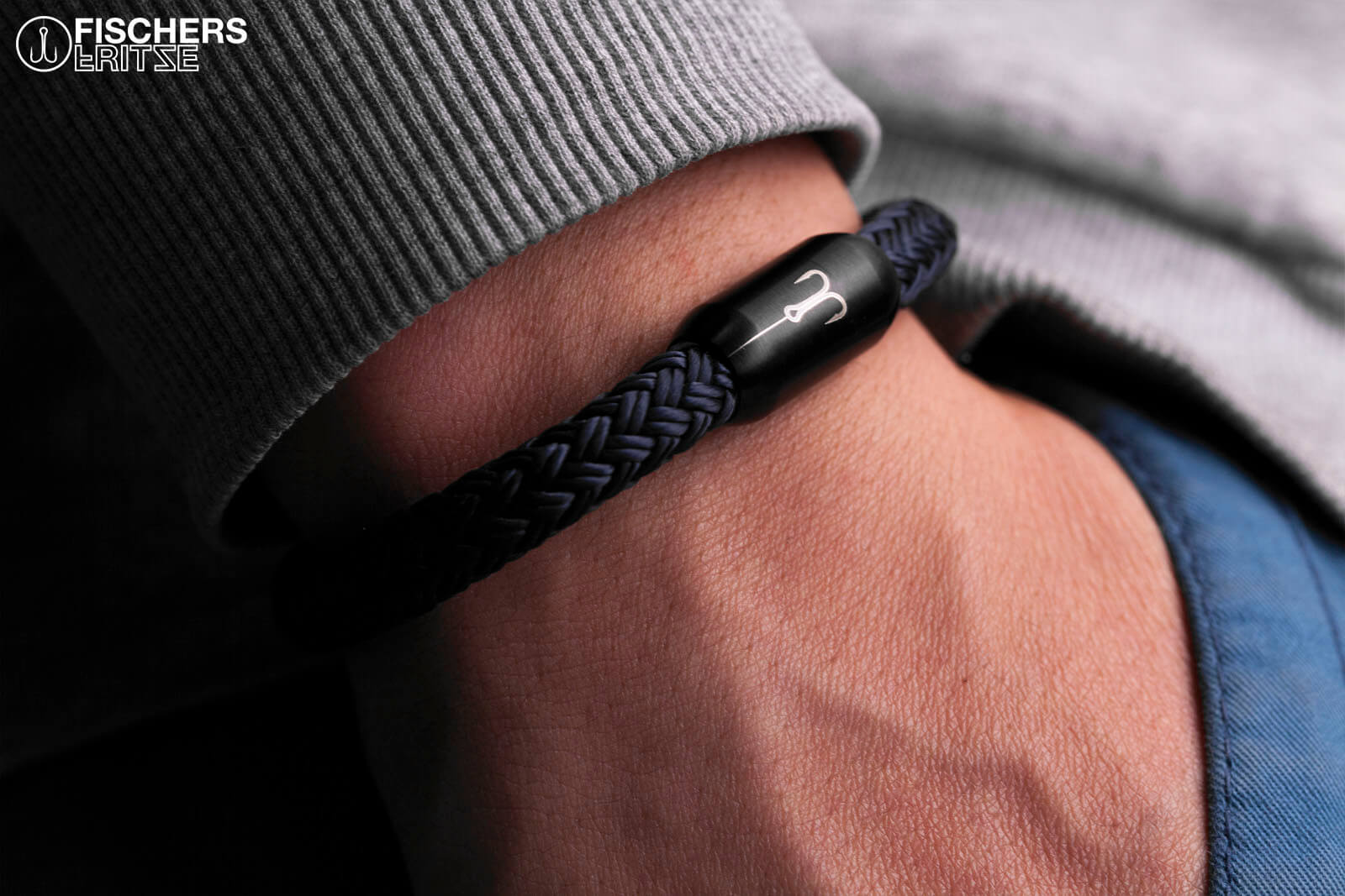 fischers-fritze-torpedomakrele-vincent-segeltau-armband-marineblau image 2