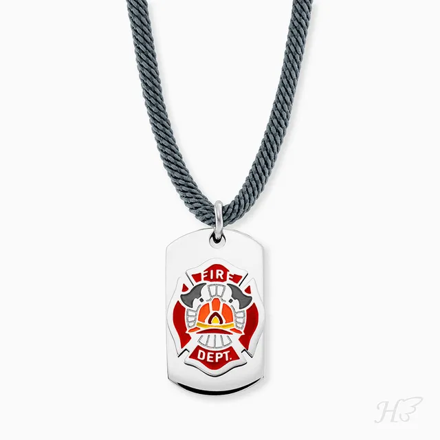 engelsrufer-herzengel-kinder-halskette-edelstahl-feuerwehr-mit-emaille image 1