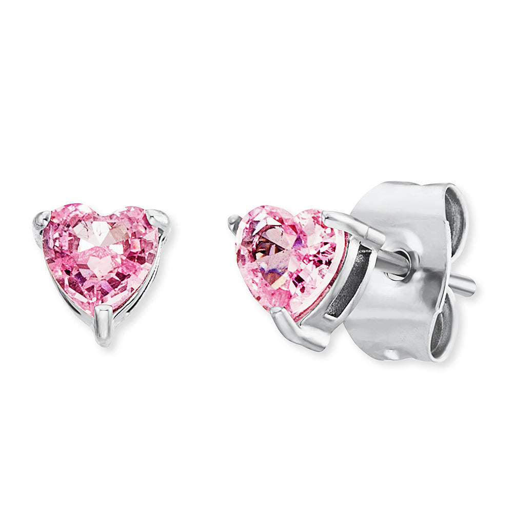 engelsrufer-herzengel-kinder-ohrstecker-edelstahl-herz-rosa-zirkonia image 1
