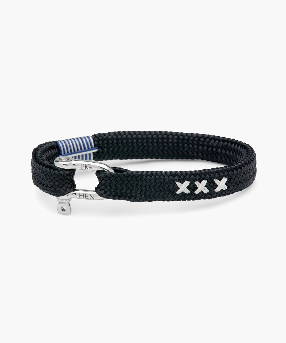 pig-hen-coa-sharp-simon-armband-navy-silber image 1