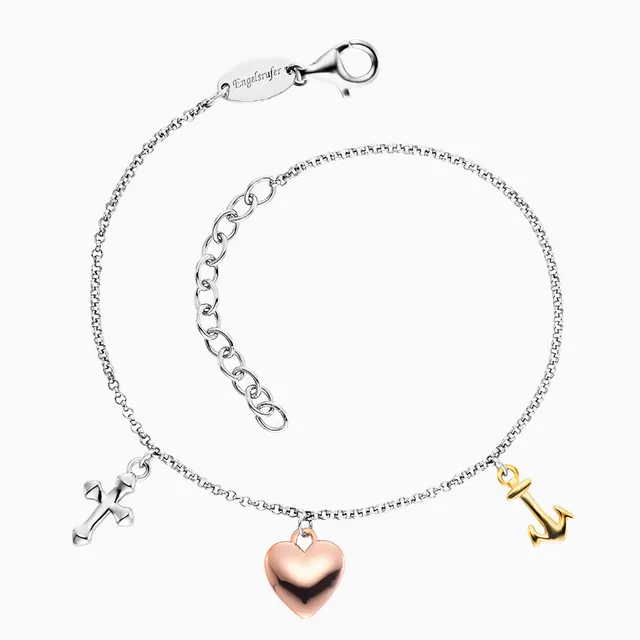 engelsrufer-armband-925er-silber-glaube-liebe-hoffnung-tricolor-kreuz-herz-anker image 1