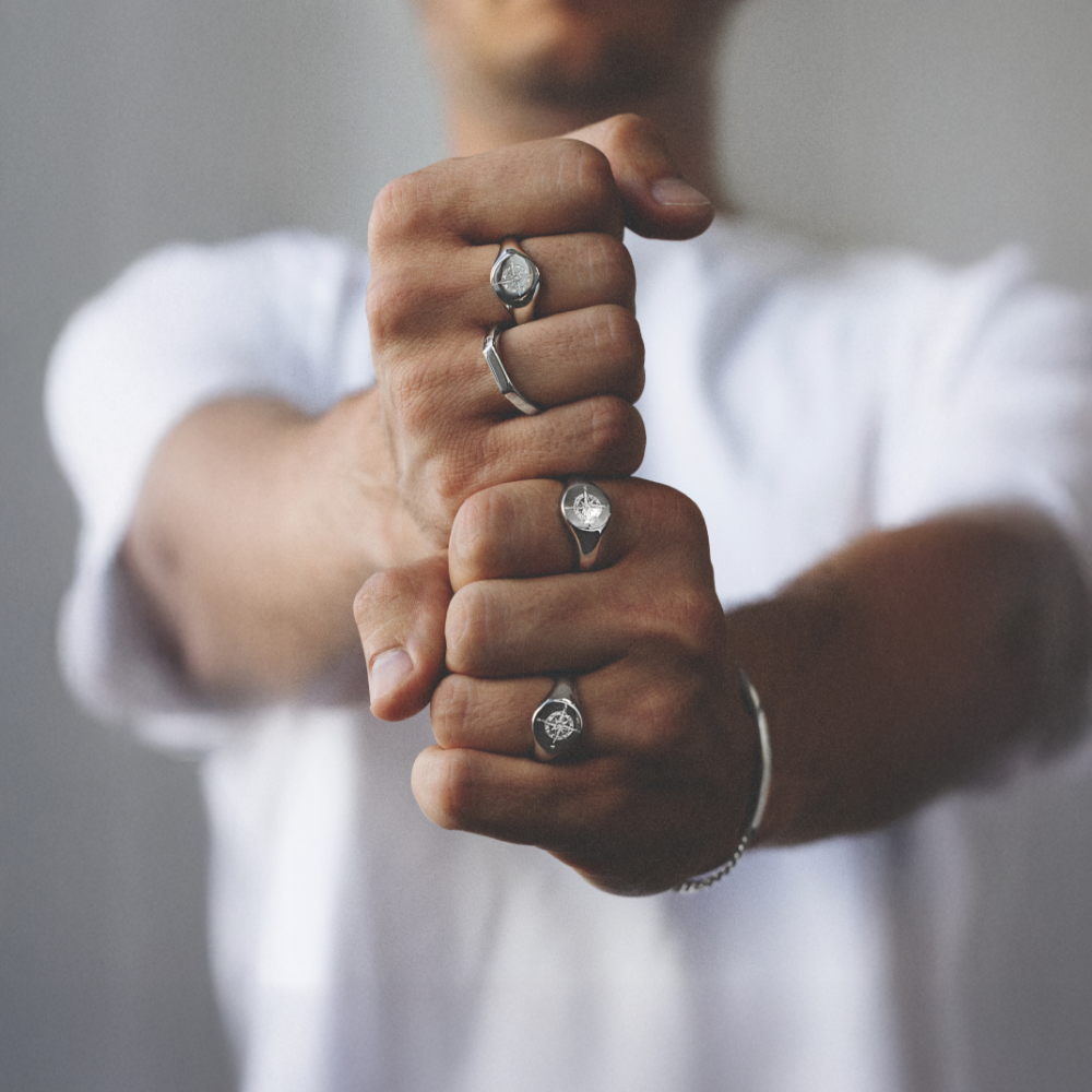 paul-hewitt-signet-ring-windrose-silber-herren-siegelring image 3