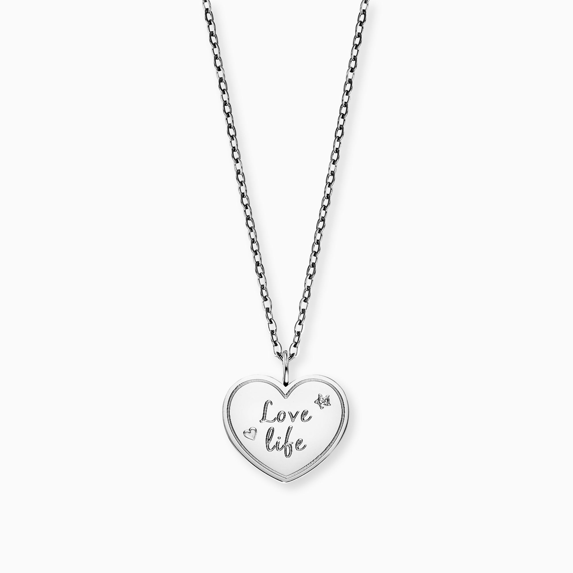mysteel-by-engelsrufer-halskette-edelstahl-silber-mit-gru-karte-love image 1