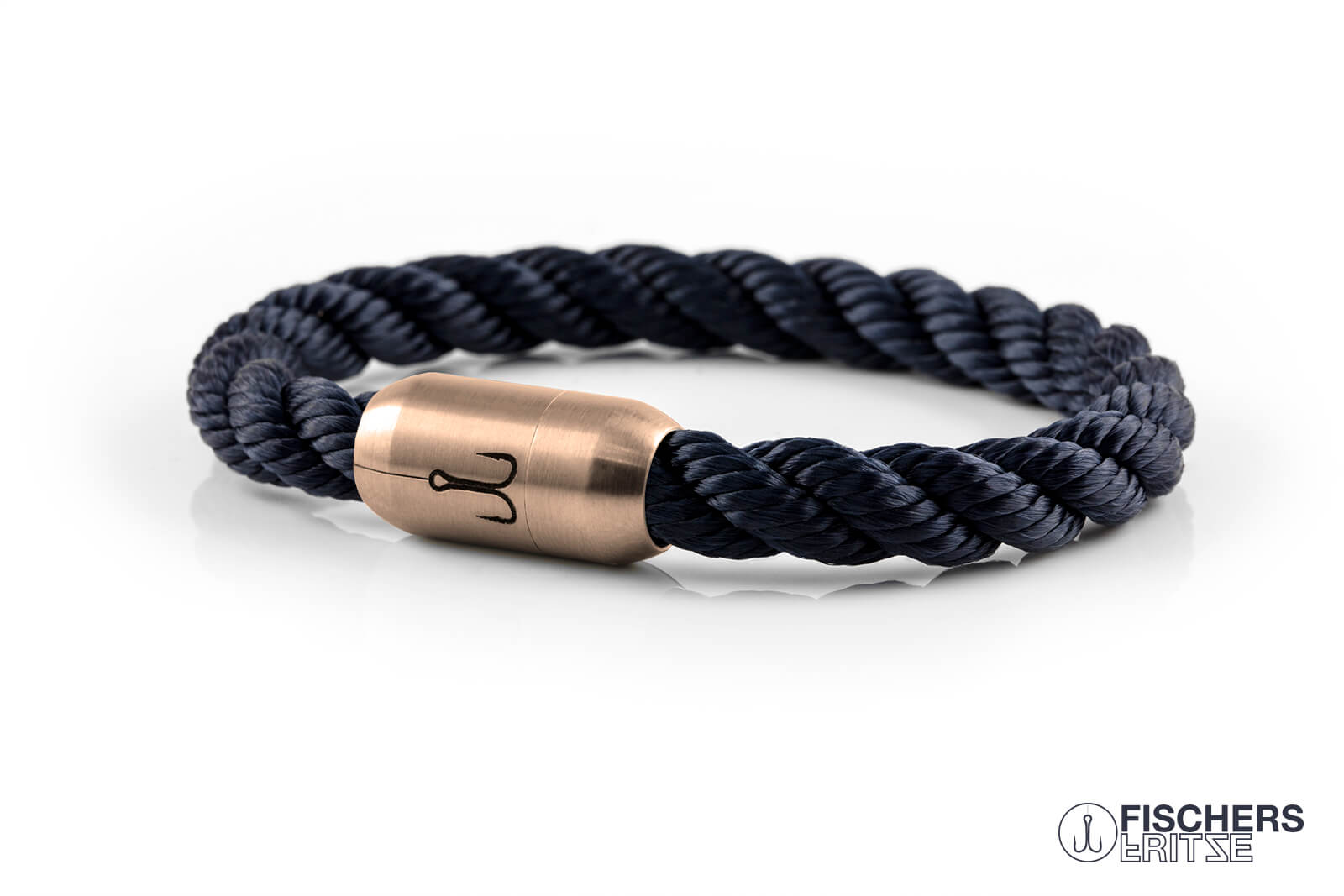 fischers-fritze-k-nigsmakrele-hugo-armband-marineblau-gedreht image 1