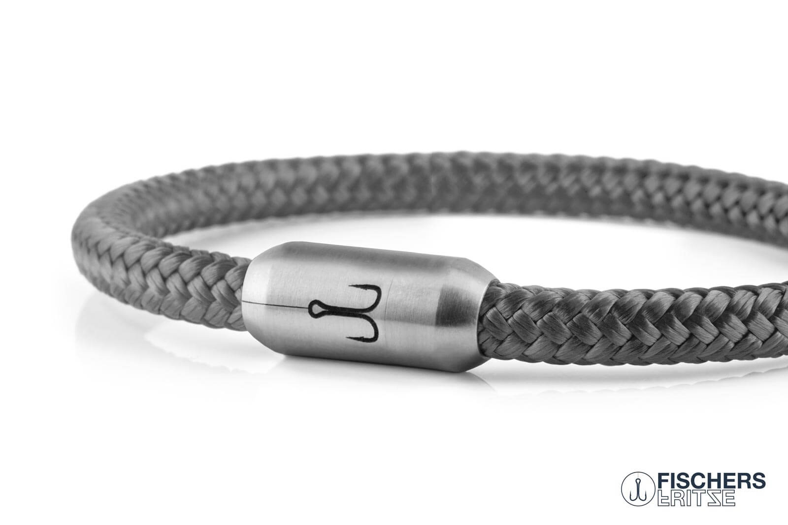 fischers-fritze-krabbe-wanda-segeltau-armband-grau-6-mm image 6