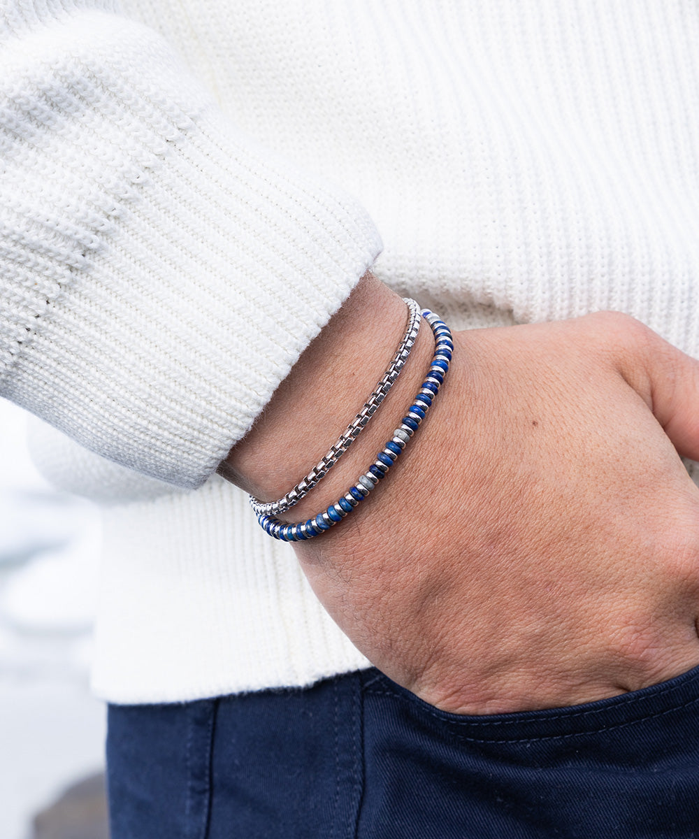 pig-hen-mariner-brontide-4mm-perlenarmband-lapis-lazuli-925-sterlingsilber image 2