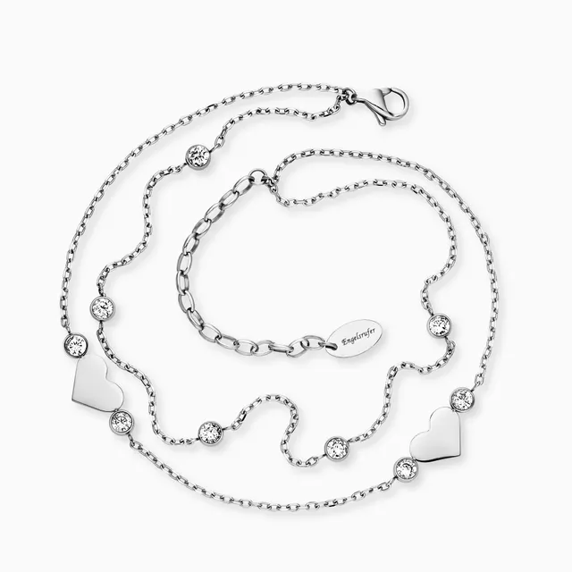 engelsrufer-fu-kette-edelstahl-herz-moonlight-silber-mit-zirkonia image 1