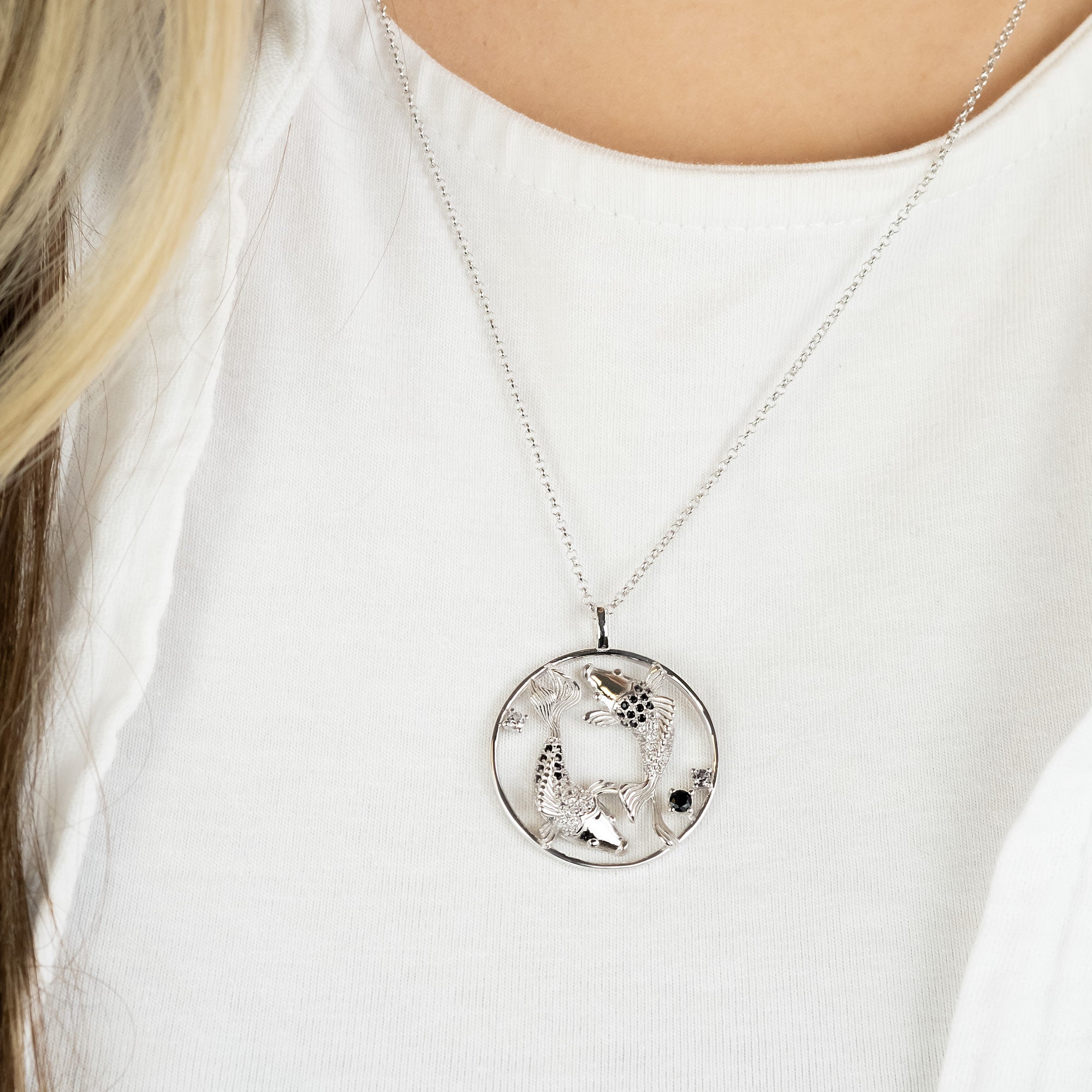 engelsrufer-kette-yin-yang-fische-silber-mit-zirkonia-multicolor image 2