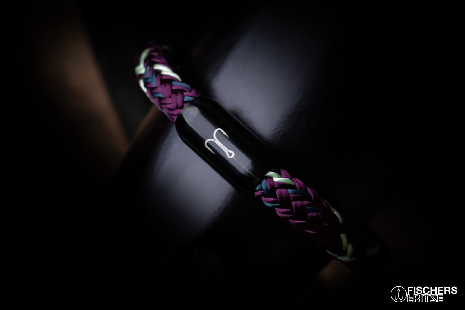fischers-fritze-torpedomakrele-marlon-segeltau-armband-aubergine-mint-petrol image 3