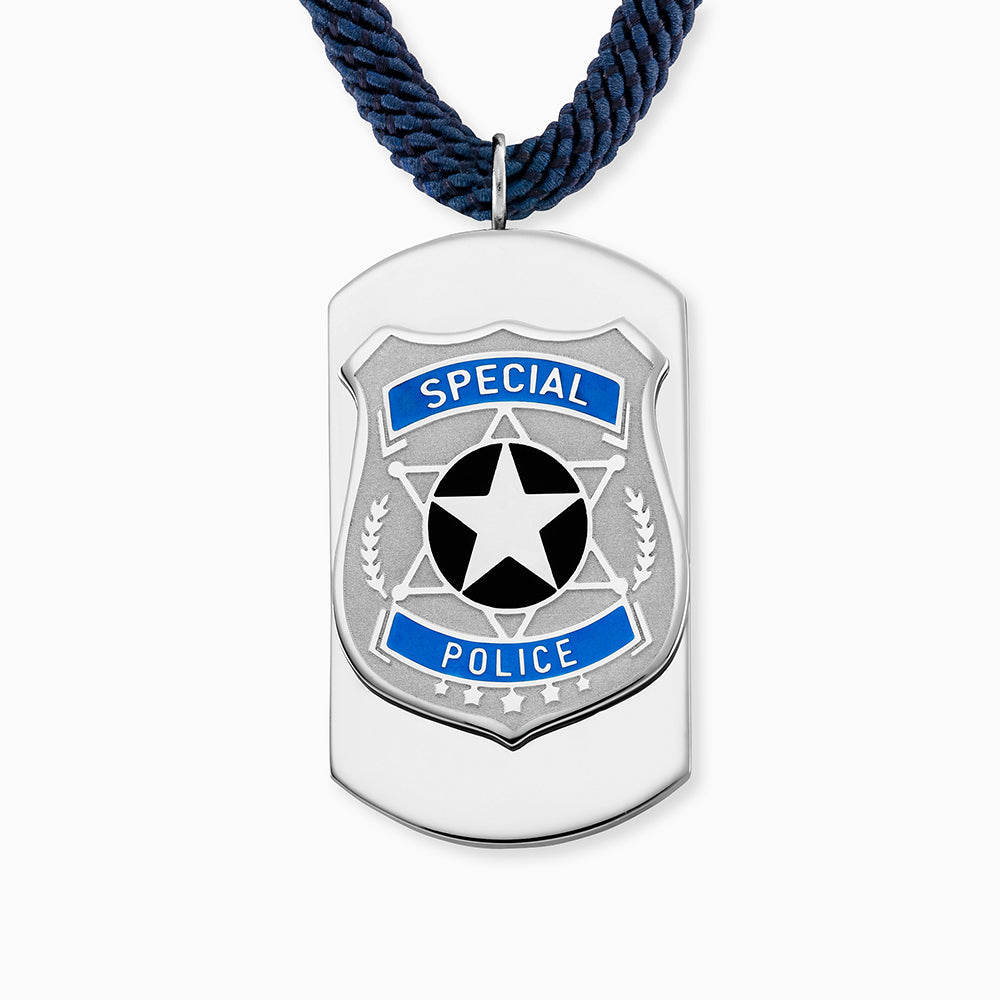 engelsrufer-kinder-halskette-edelstahl-polizei-mit-emaille image 2