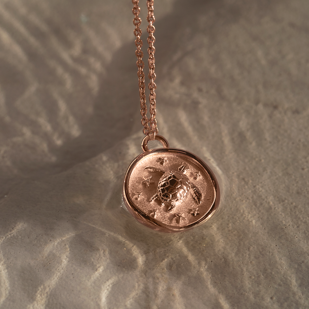 paul-hewitt-turtle-coin-halskette-ros-gold image 3