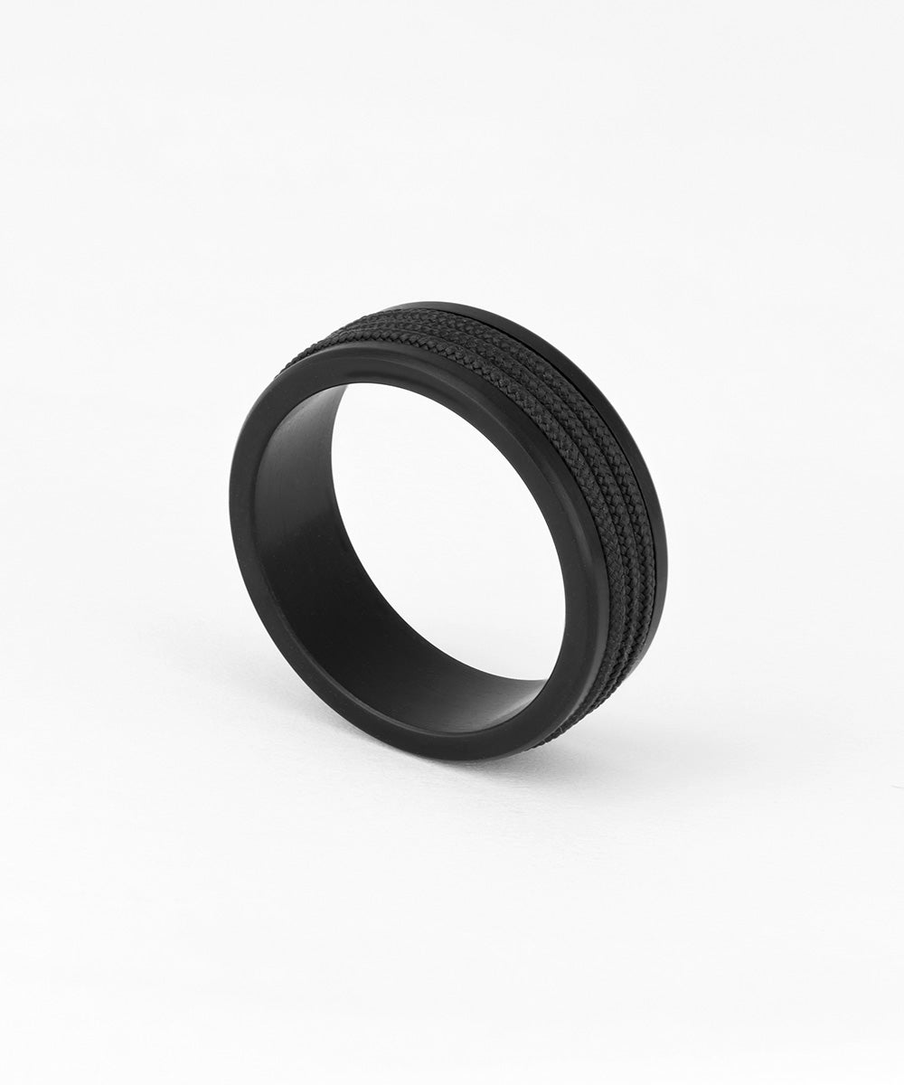 pig-hen-navarch-8mm-wrap-ring-schwarz-schiffstau-herren image 1