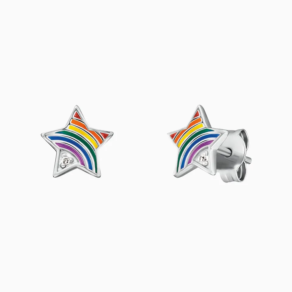 engelsrufer-herzengel-kinder-ohrringe-edelstahl-stern-regenbogen-zirkonia image 1