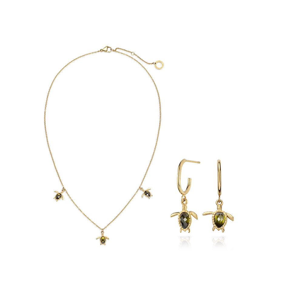 paul-hewitt-turtle-ii-set-gold-halskette-ohrringe-geschenkset image 1