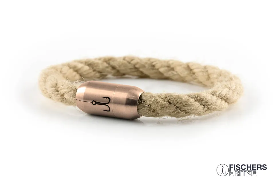 fischers-fritze-k-nigsmakrele-falk-segeltau-armband-natur-gedreht image 1