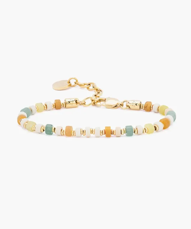 pig-hen-brontide-4mm-firenze-verstellbares-damen-perlenarmband-gold-orange image 1