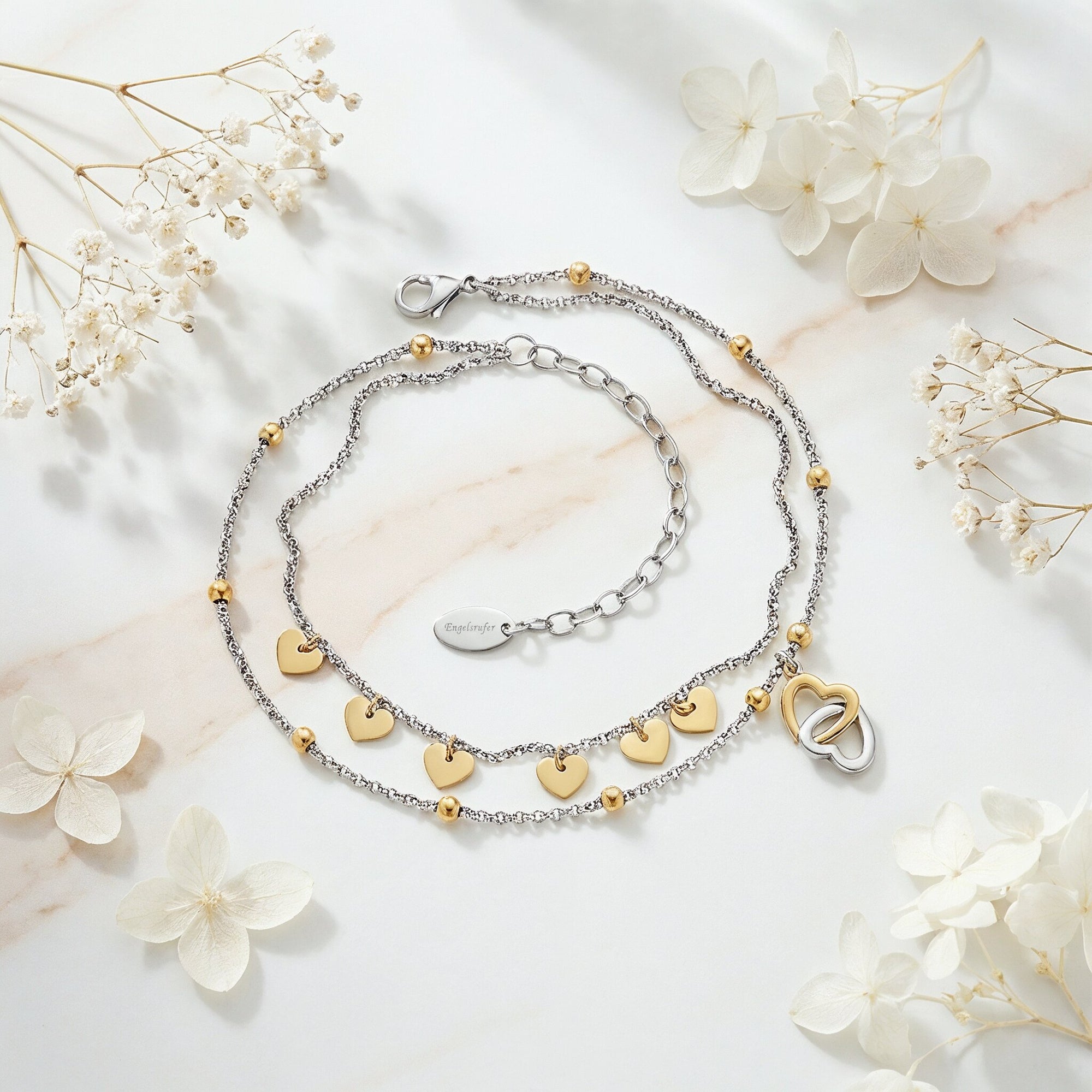 engelsrufer-with-love-fu-kette-edelstahl-herzen-bicolor image 3