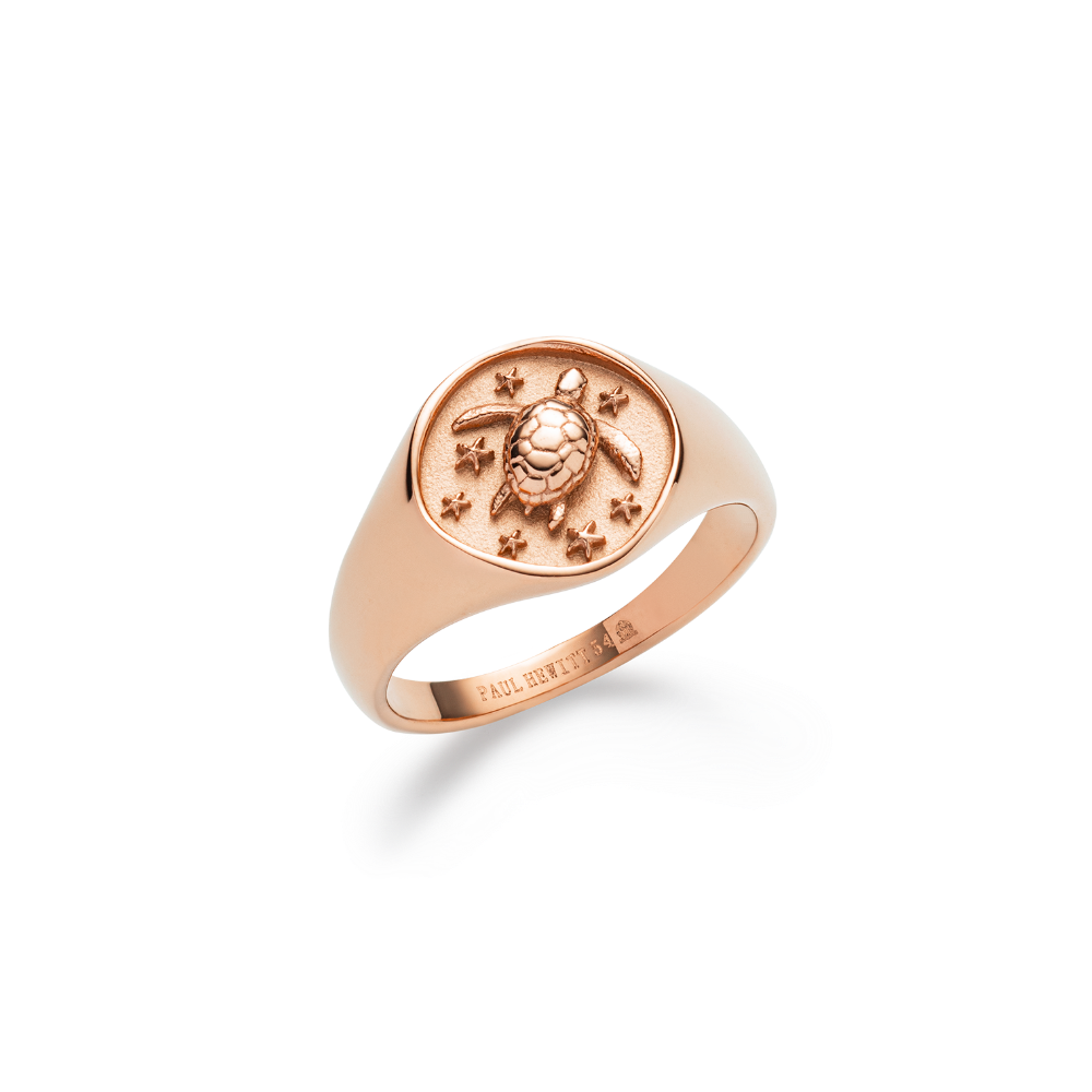 paul-hewitt-turtle-signet-ring-ros-gold image 1
