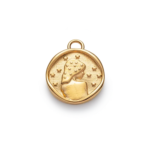 paul-hewitt-virgo-charm-gold-zodiac-sternzeichen-anh-nger-jungfrau image 1