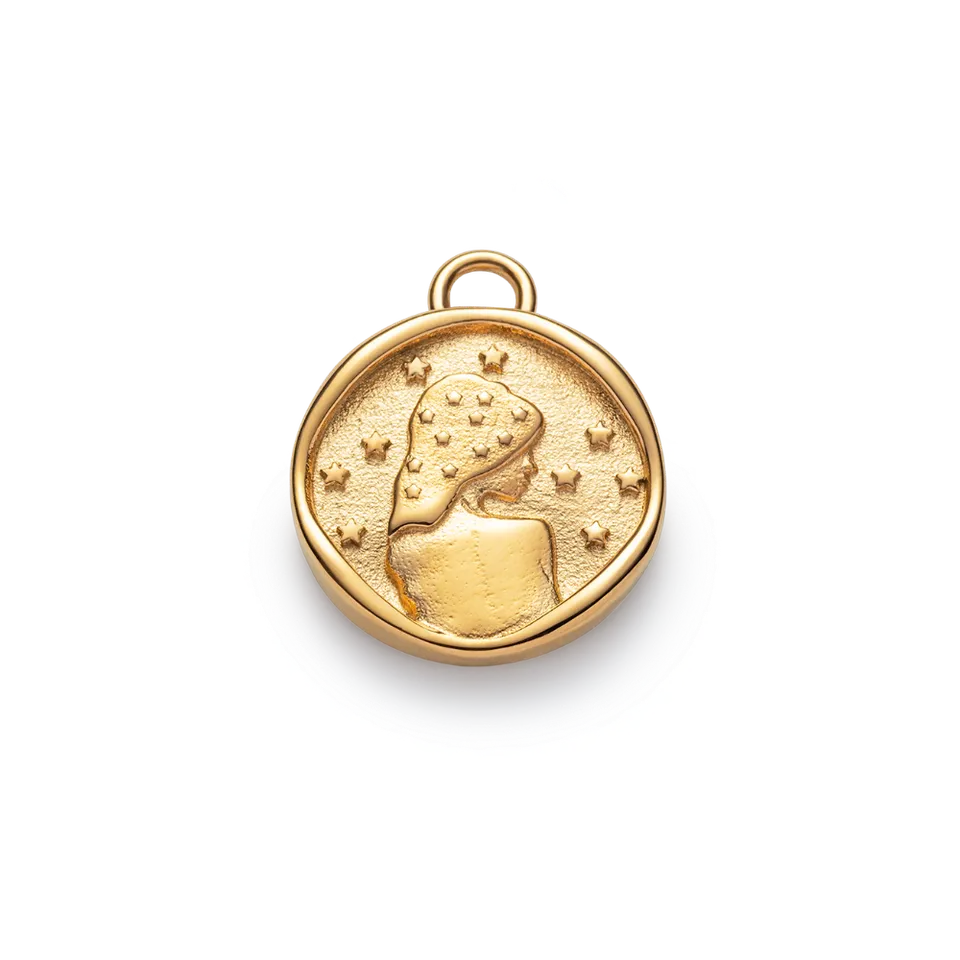 paul-hewitt-virgo-charm-gold-zodiac-sternzeichen-anh-nger-jungfrau image 1