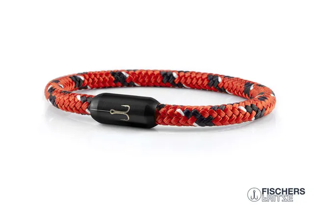 fischers-fritze-torpedokrabbe-alwine-armband-coral-kaffeebraun-weiss-6-mm-segelt image 1