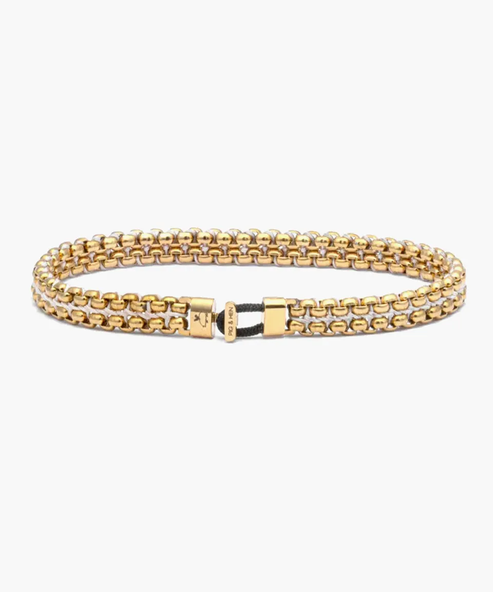 pig-hen-catena-venetian-7mm-armband-ivory-gold image 1