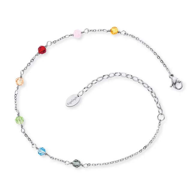 engelsrufer-fu-kette-edelstahl-rainbow-mit-glasperlen-multicolor image 1