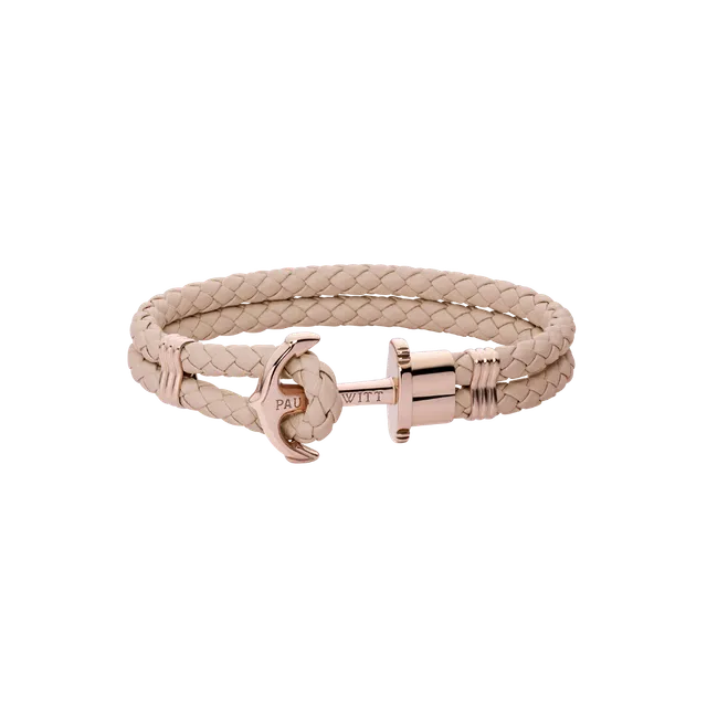 paul-hewitt-phrep-armband-ros-gold-leder-hazelnut image 1
