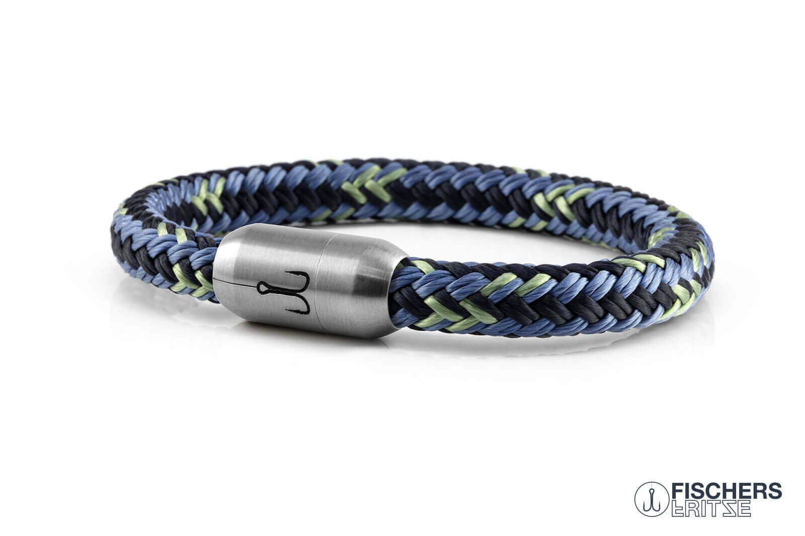 fischers-fritze-makrele-henning-segeltau-armband-marineblau-pastellblau-pastellg image 1
