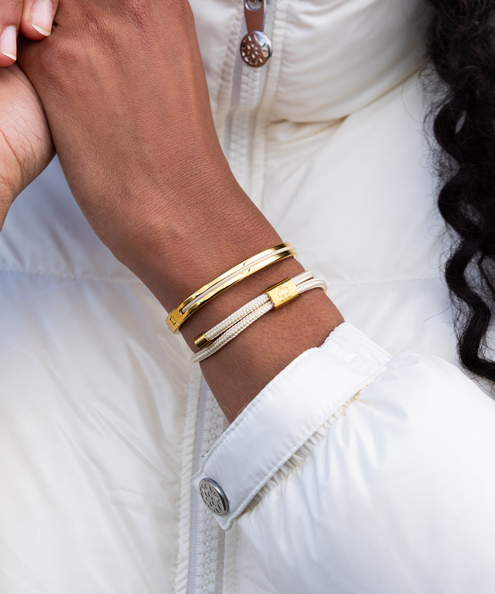 pig-hen-lewis-damen-seilarmband-ivory-gold image 2