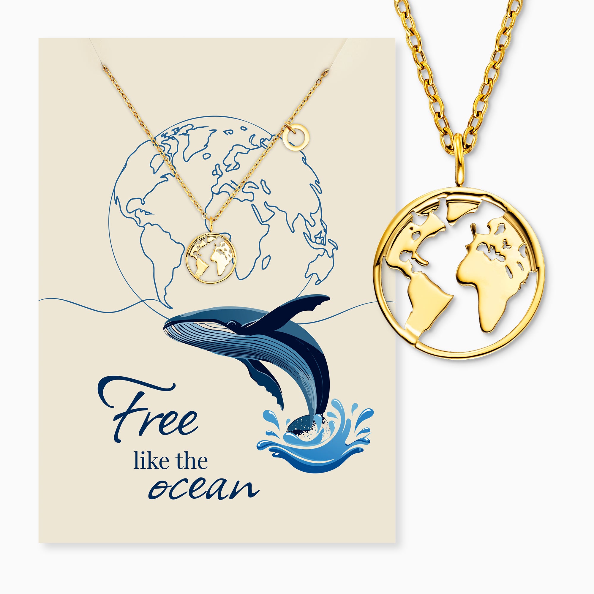 mysteel-by-engelsrufer-halskette-edelstahl-gold-mit-weltkarte-ring-ocean image 3
